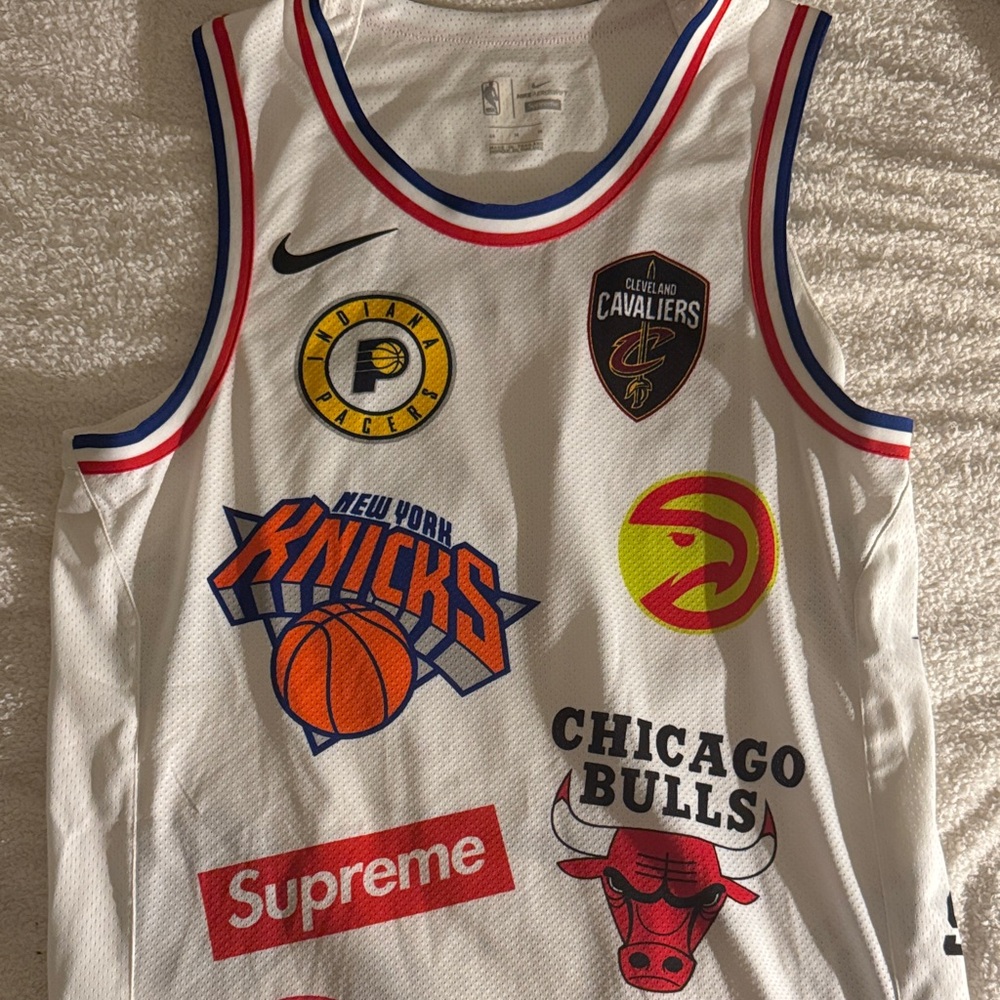 Supreme Nike NBA Team Logo White Jersey